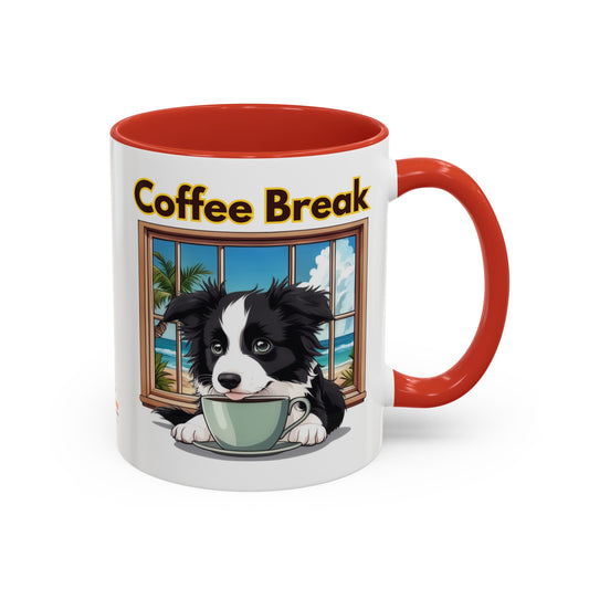 Coffee Break in Hawaii Border Collie Coffee Mug 11 oz.