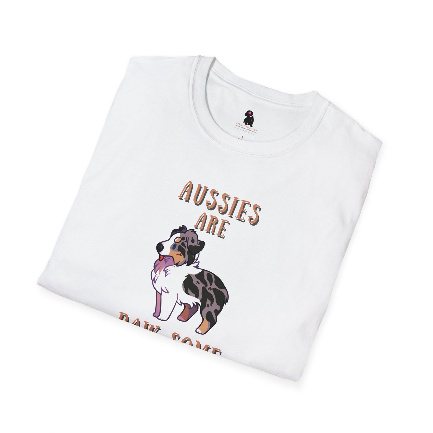 "Aussies are Paw-Some" Unisex Softstyle T-Shirt