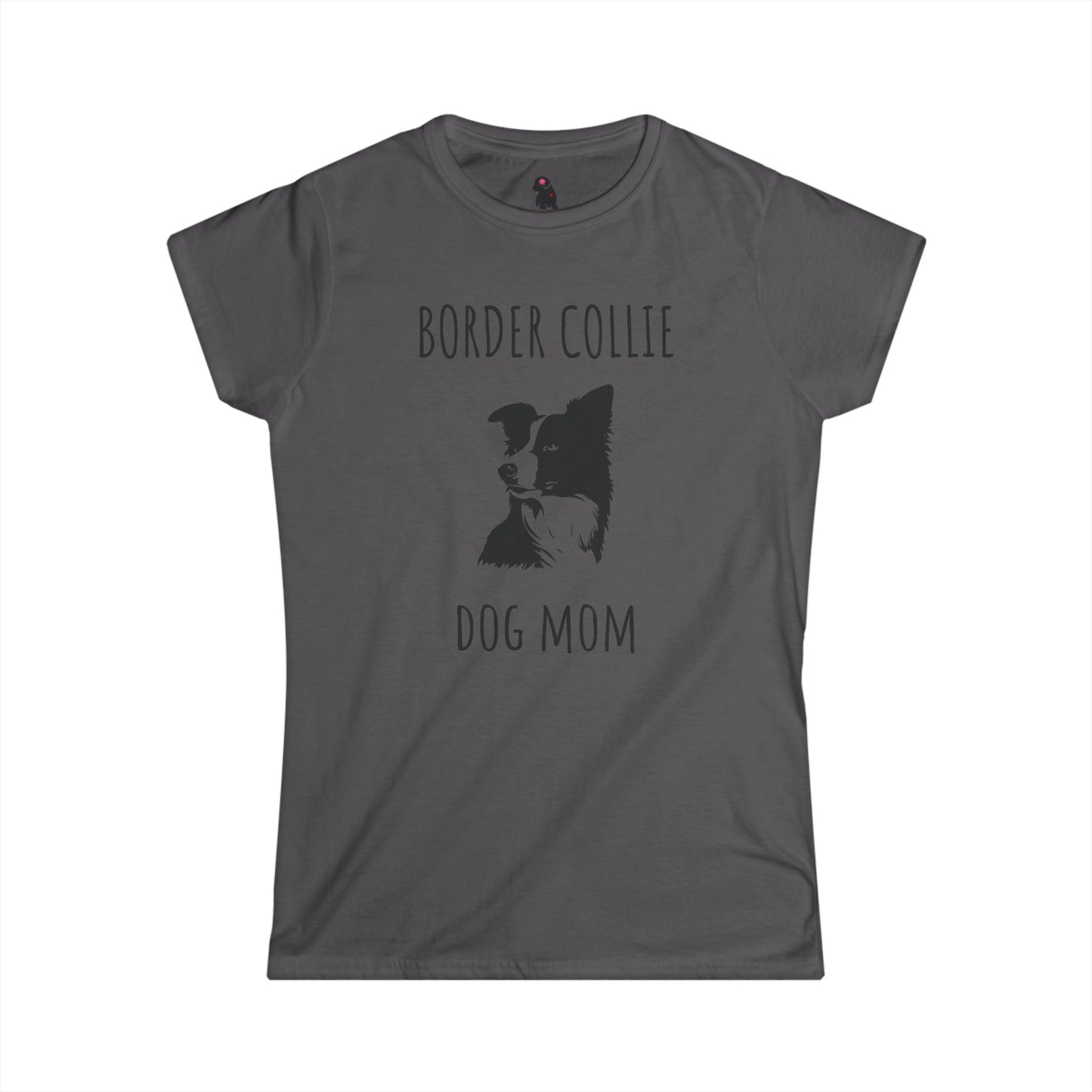 "Border Collie Dog Mom" Women's Softstyle Tee