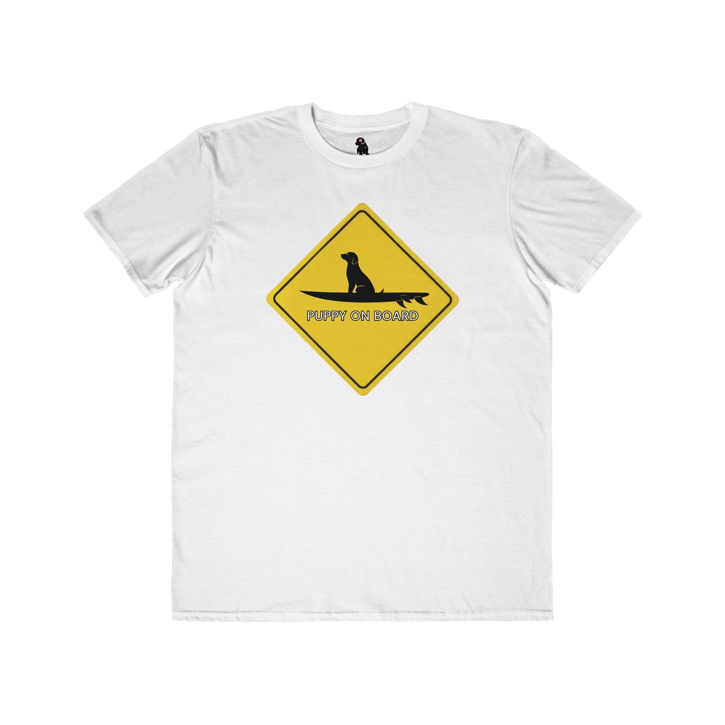 "Puppy on Board"  Men's Lightweight Fashion Tee