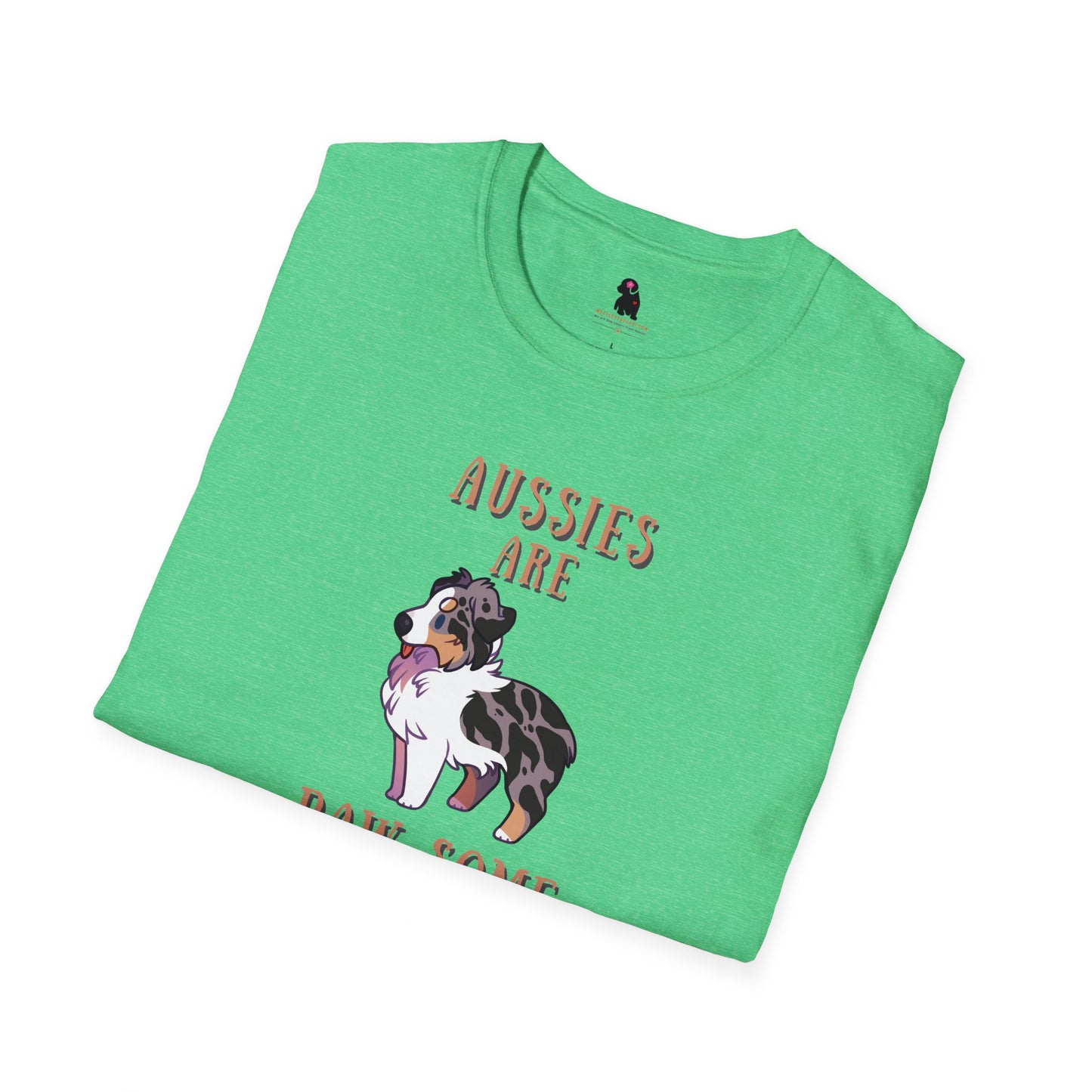 "Aussies are Paw-Some" Unisex Softstyle T-Shirt