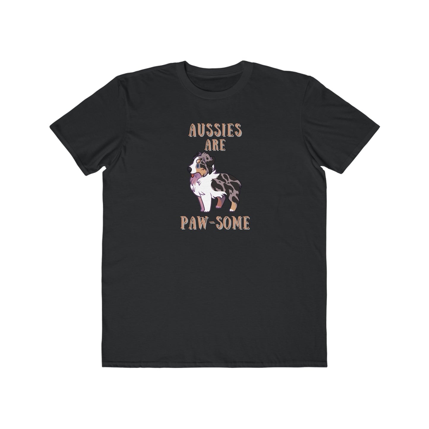 "Aussies are Paw-Some" Men's Lightweight Fashion Tee