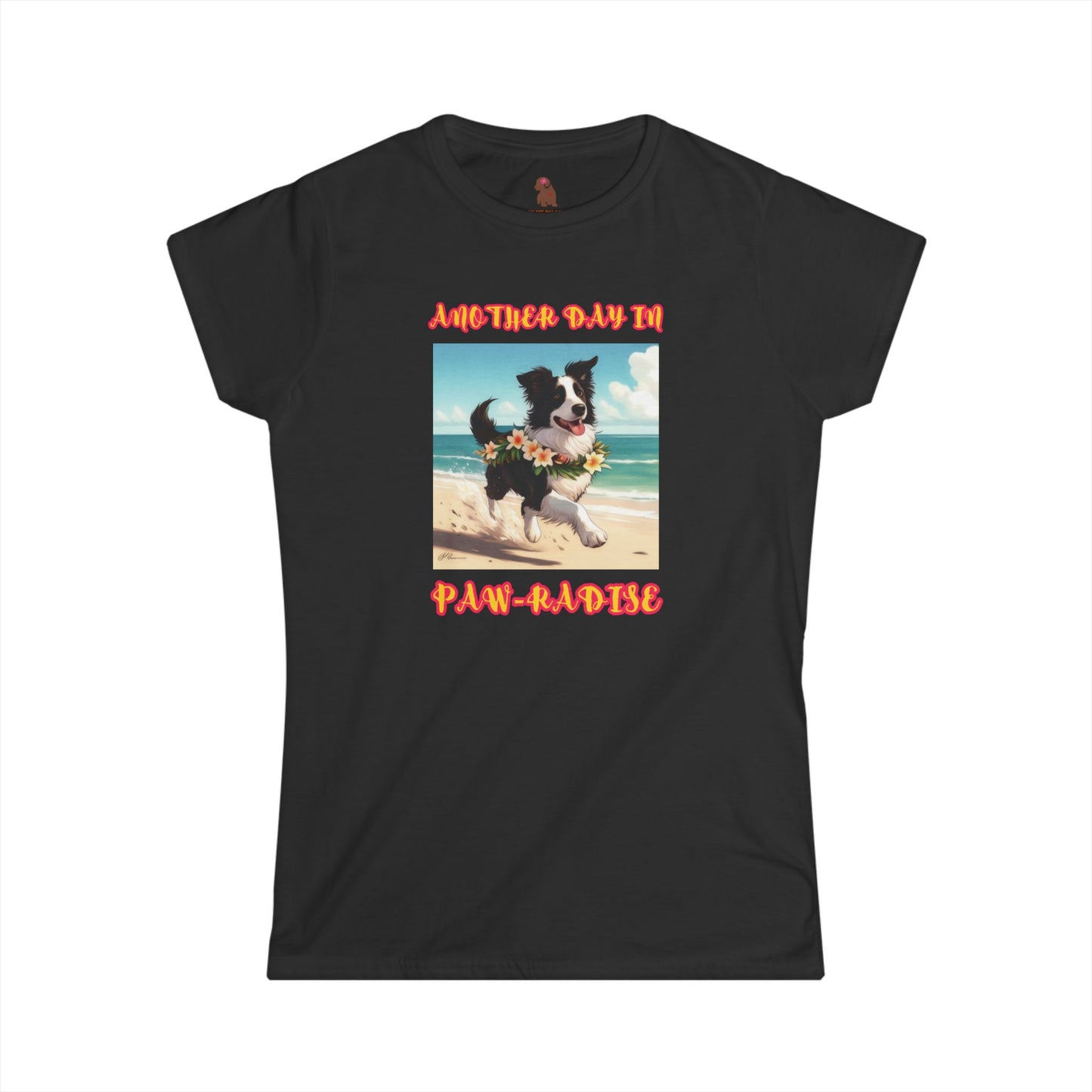 Another Day in Paw-Radise Women's Softstyle Tee