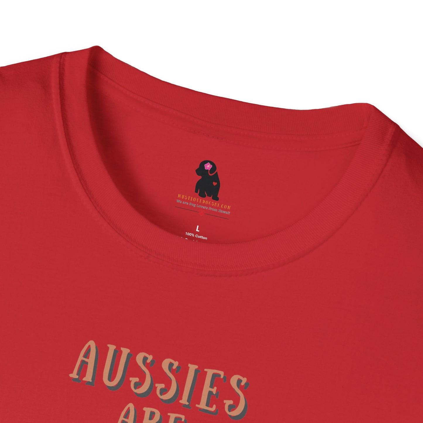 "Aussies are Paw-Some" Unisex Softstyle T-Shirt