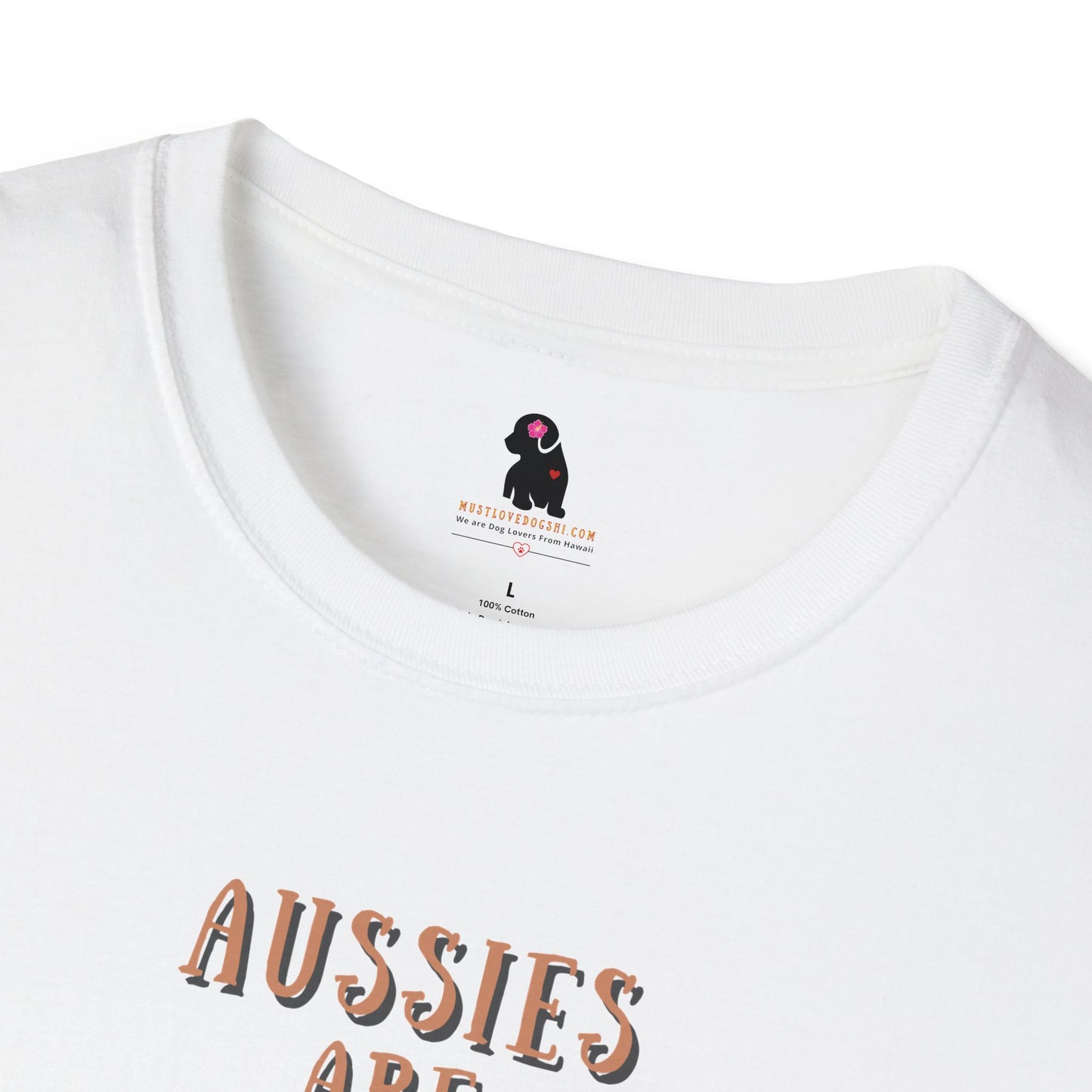 "Aussies are Paw-Some" Unisex Softstyle T-Shirt