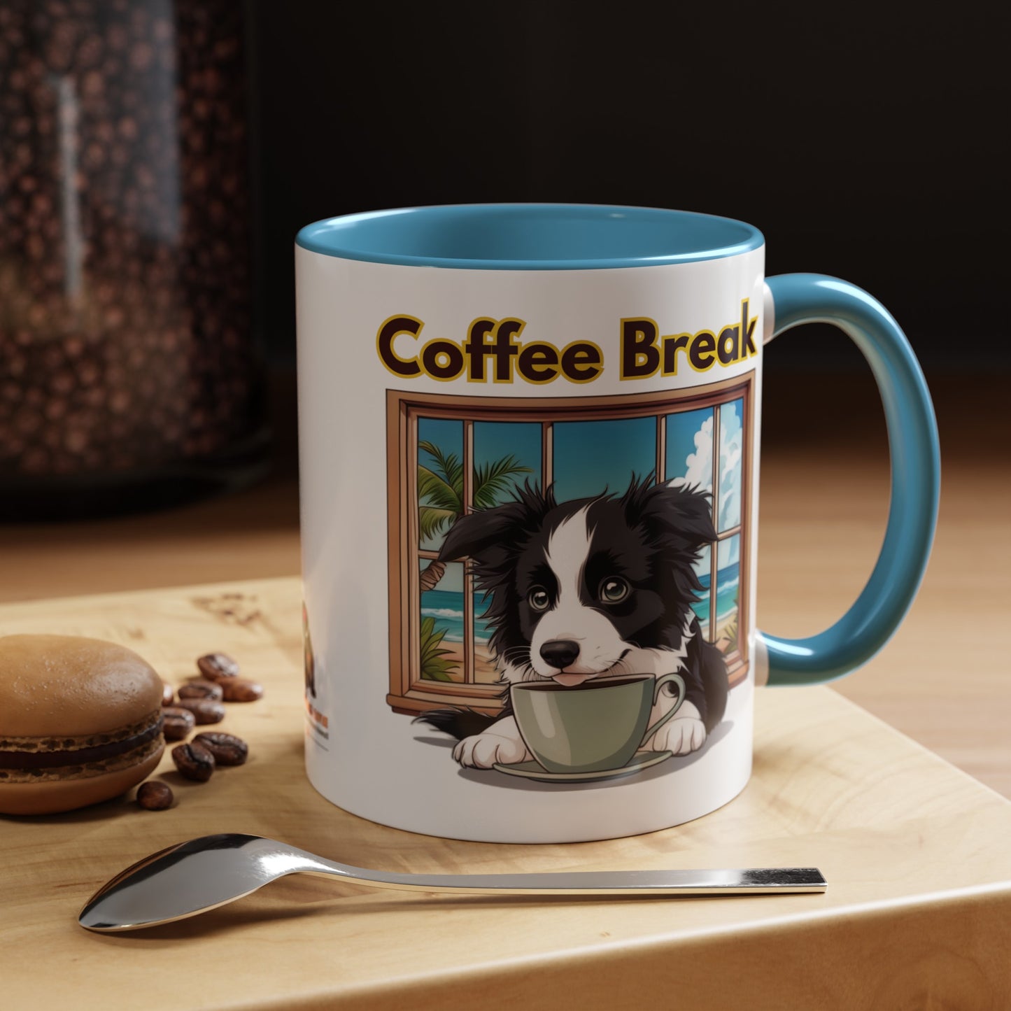 Coffee Break in Hawaii Border Collie Coffee Mug 11 oz.