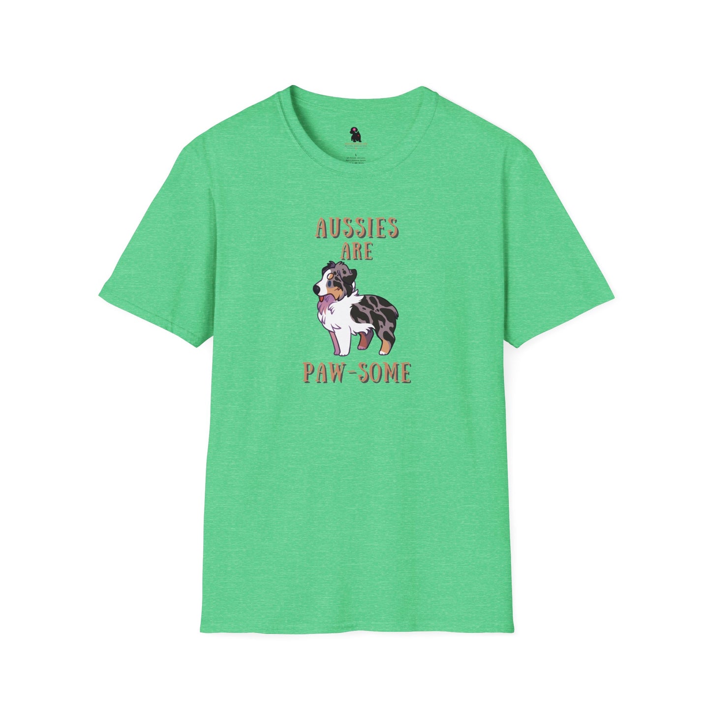 "Aussies are Paw-Some" Unisex Softstyle T-Shirt