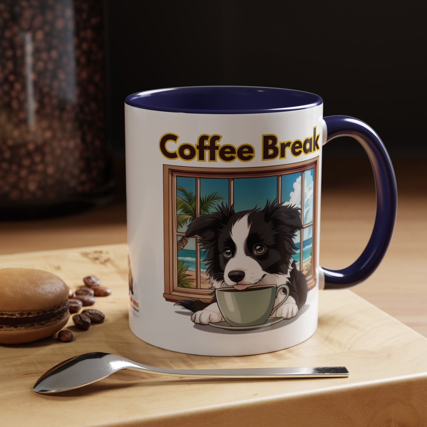 Coffee Break in Hawaii Border Collie Coffee Mug 11 oz.