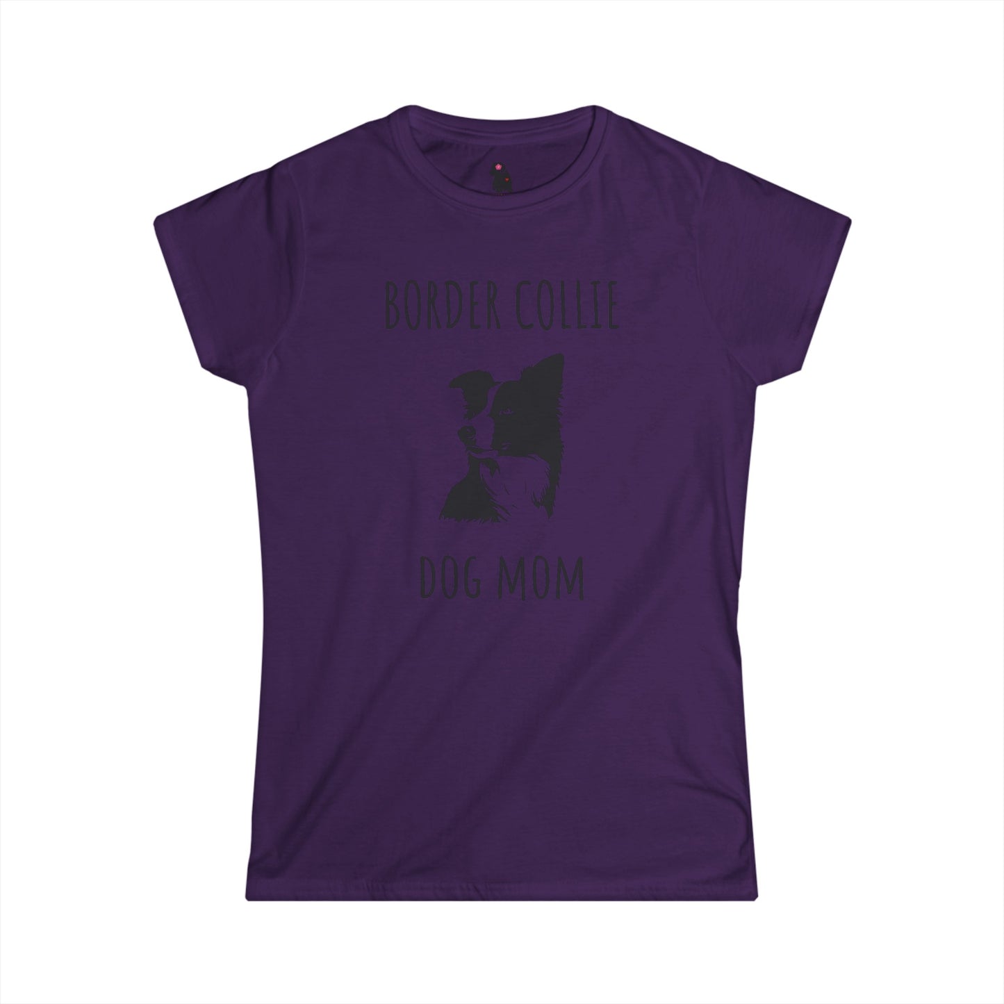 "Border Collie Dog Mom" Women's Softstyle Tee