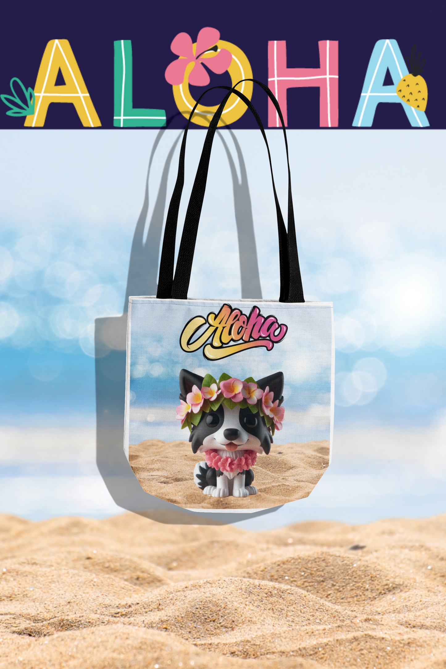 Aloha Dog Tote Bag